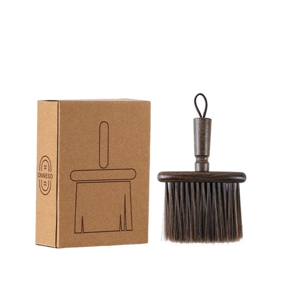 Solid Wood Coffee Powder Cleaning Brush Multifunctional Dust Removal Coffee Grinder Brush Hanging Durable Car Interior Cleaner