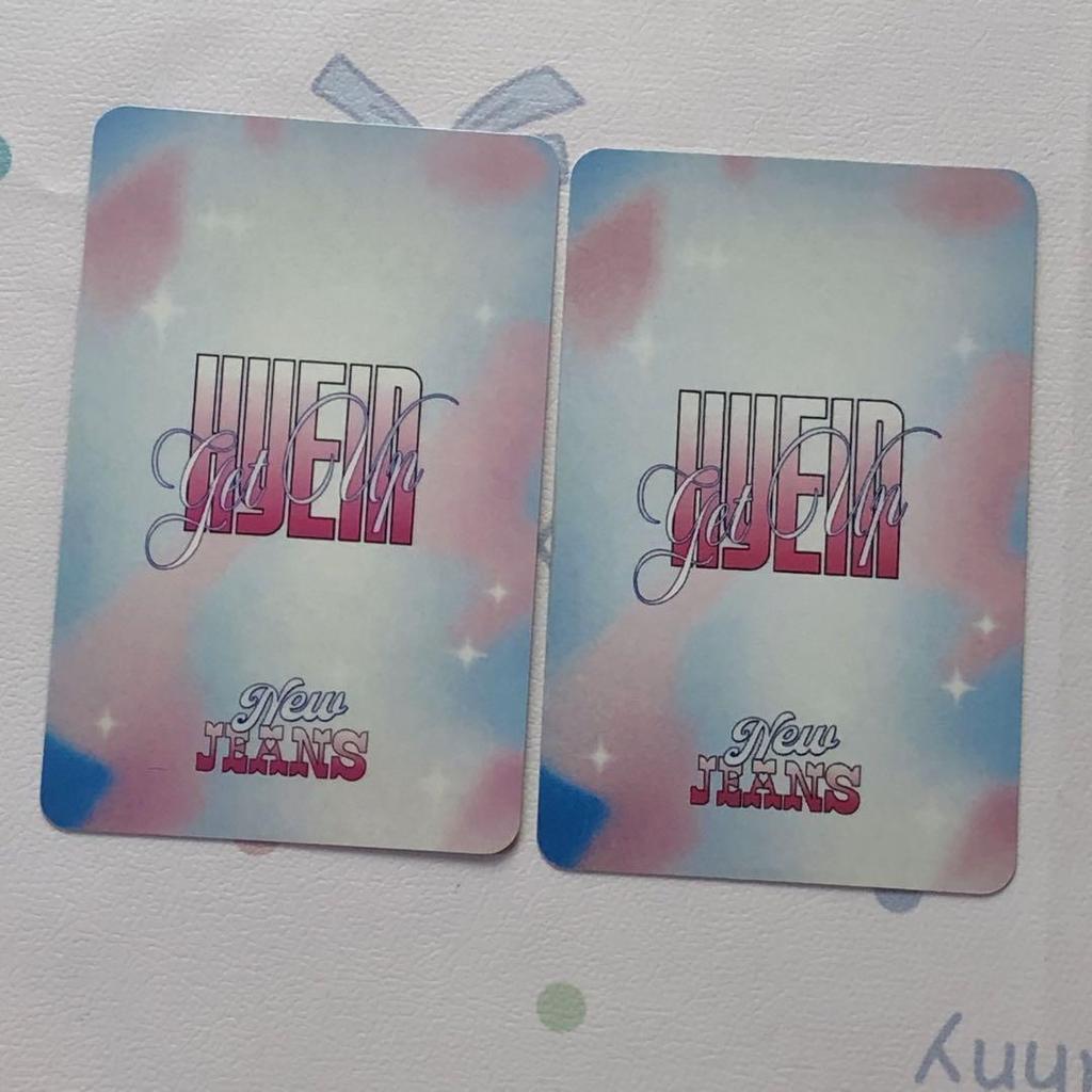 [USED] NewJeans Haein Get Up Super Shy Sanok Trading Cards (2 pieces)