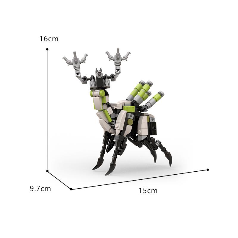 Non-Toxic Moc Game Movie Figures Robot Bender Herbivorous K-Vrc Clippy The Age Revealer World Building Blocks Toys For Children Kids Gifts