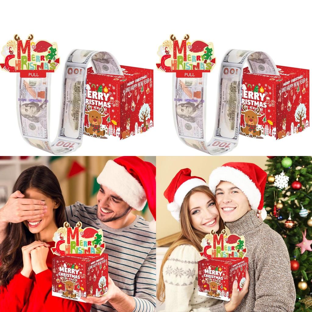 Reindeer Christmas Money Saving Container Gift Packaging Festive Events Supplies