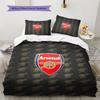 Set Copripiumino Trapuntato con Motivo Arsenal Football Club Decorazione per la Casa Regalo (1 * copripiumino + 2 * federe senza imbottitura)