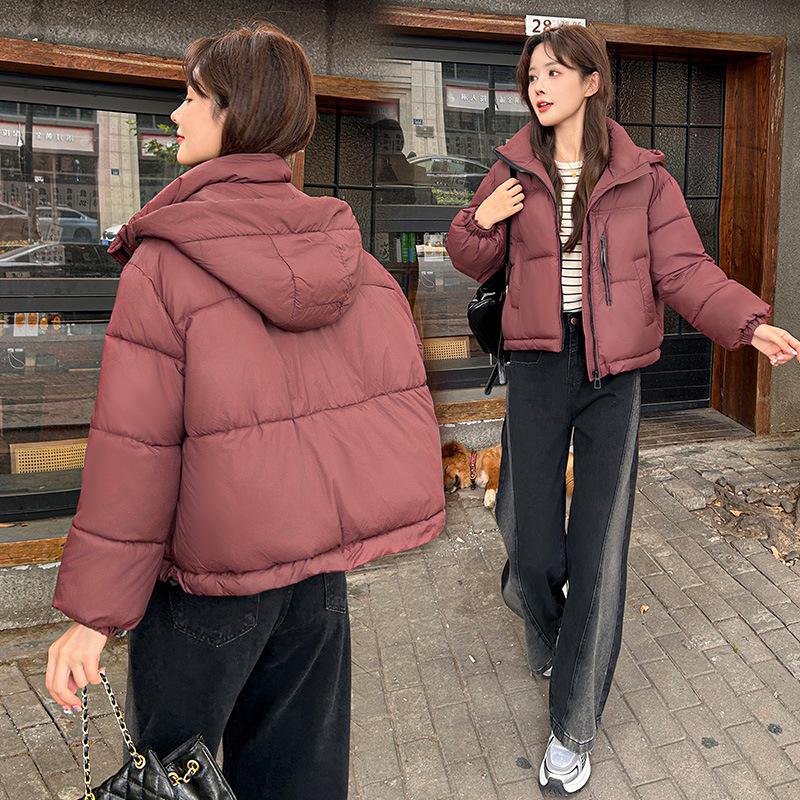 Hooded Warm Down Cotton Jacket Women's 2025 Short Thickened Winter Padded Jacket Student Jacket Korean Loose Bread Jacket
