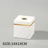 Nordic Modern Natural Marble Tissue Box Rectangular Light Luxury Paper Box Home Hotel Model Room Ornaments Creative Crafts