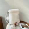 Furry Crossbody Phone Bag Women's Autumn Winter New Style Plush Shoulder Bag Soft Mobile Phone Square Pouch Female