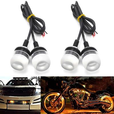 LED Turn Signal for Motorcycles (Set of 4) Motorcycle Turn Signal Lights, Mini Motorcycle