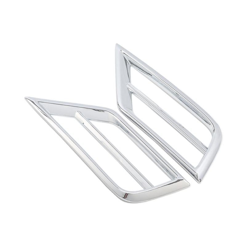 For Volkswagen VW Tiguan MK2 2017 2018-2019 ABS Chrome Front Fog Light Lamp Foglight Trim Cover Frame Car Exterior Decoration