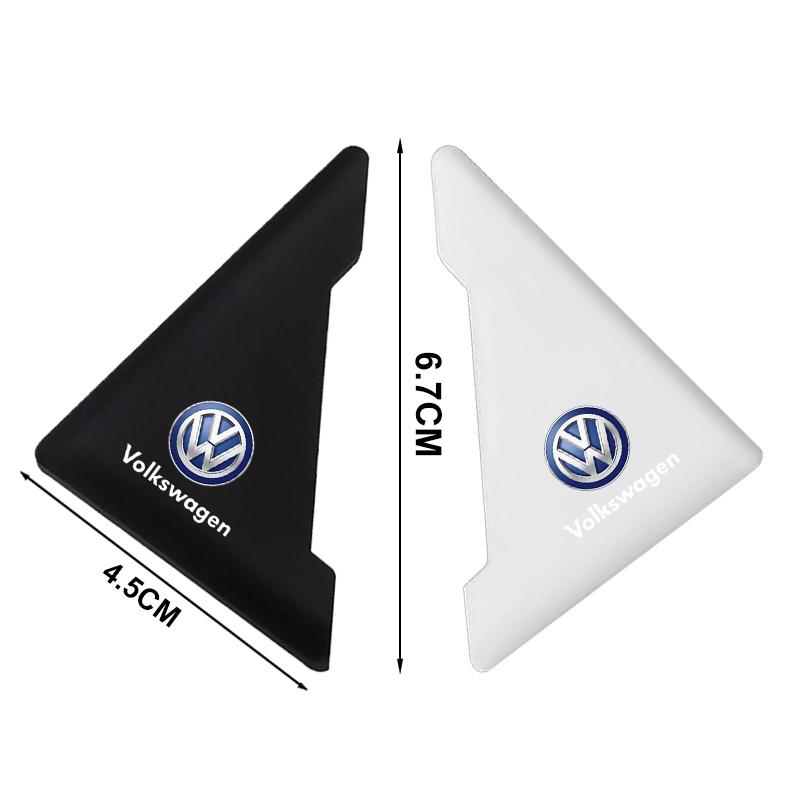 2Pcs Car Door Corner Cover Bumper Crash Anti-Scratch Protection Sticker For Volkswagen Golf-6 7 4 5 POLO Passat B5 B6 B7 T4 T5 Tiguan Jetta Gol