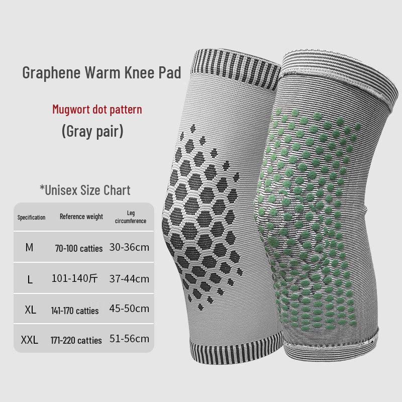 

Mugwort Heating Knee Pads with Graphene Fleece for Joint Warmth and Protection L