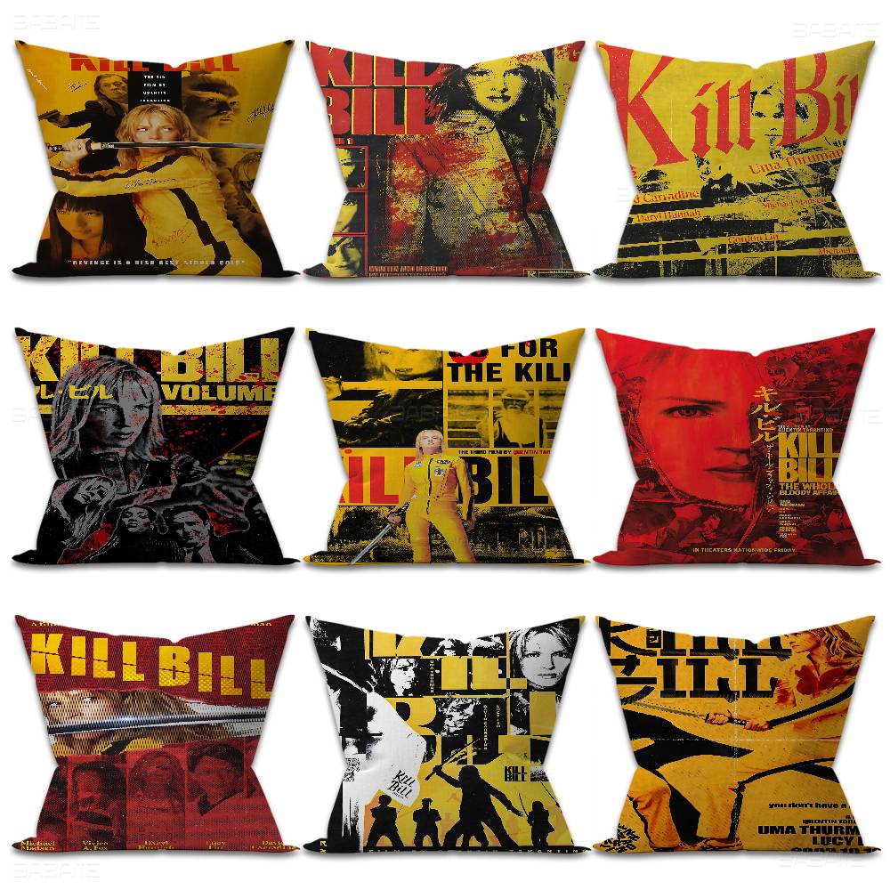 Movie Kill Bill Lucky Dragon Pillow Cover Sofa Cushion Cover Home Room Decoration Children Gift