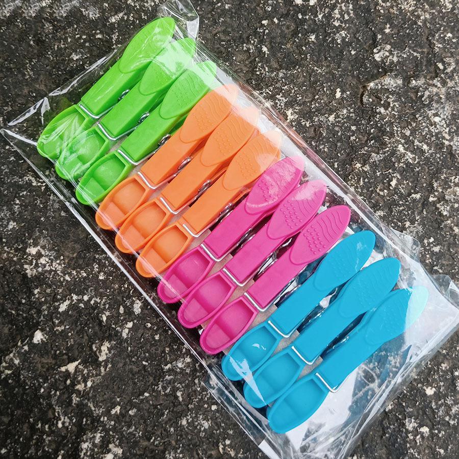 

24 пластиковых прищепки для сушки одежды Современный простой стиль для домашнего использования 12 pcs