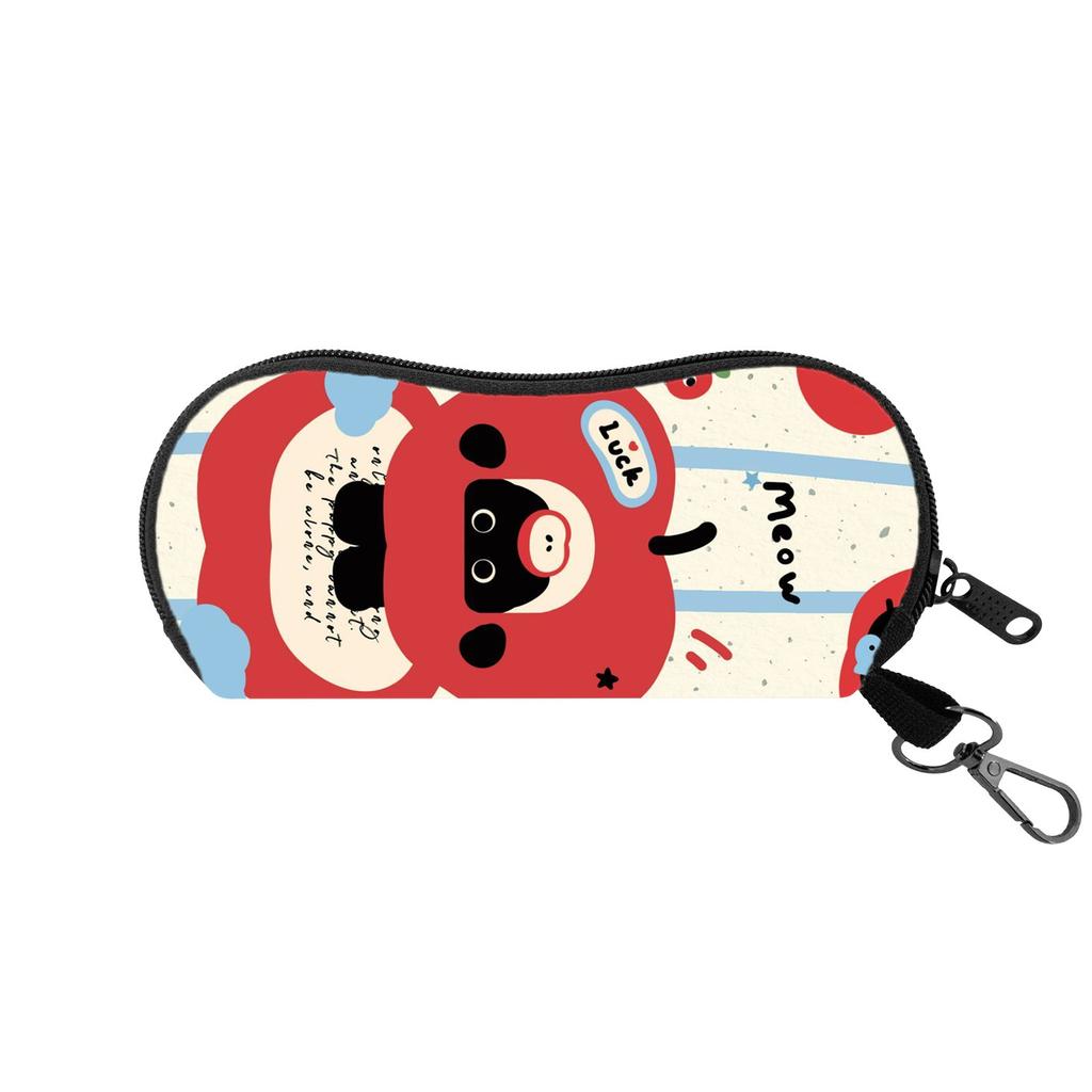 Eyeglasses Case Vibrant Travel Glasses Case Sunglasses Pouch  Glasses Holder With Carabiner For Keychains Travel Gift For