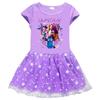 4 Color Kids Girls Kpop Mira Zoey Rumi Hunters Printed Mesh Dress