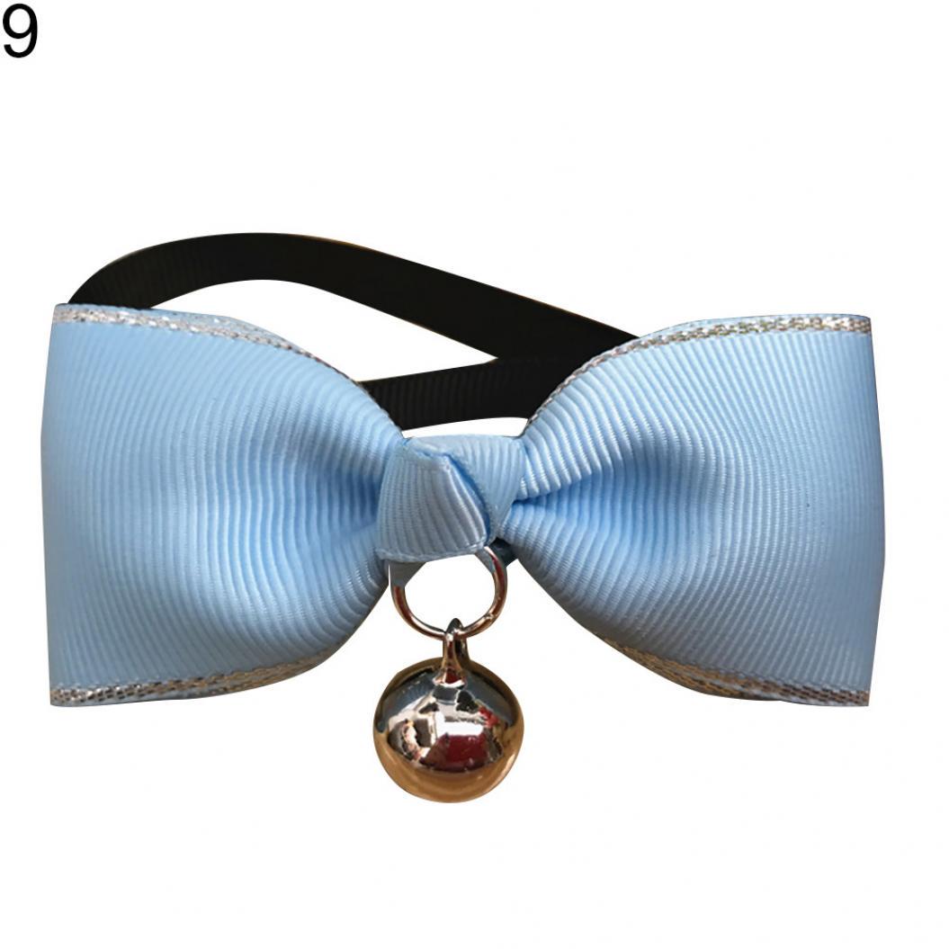 

Регулируемый галстук-бабочка с колокольчиком, для собак или кошек S