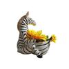 Animal Themed Resin Flower Pot in For Zebra Pattern for Garden Decoration Indoor Plant Display and Home Accent Piece