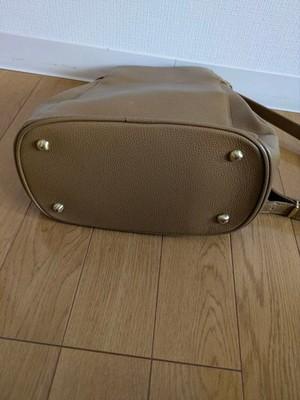 Vintage Old COACH Shoulder Bag Camel K6E-4426 Leather Madison Deauville