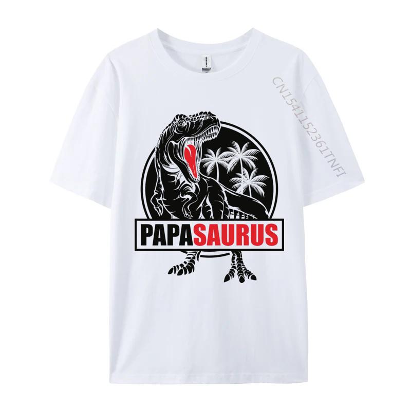 Papasaurus Tshirt Slim Fit Top Tshirts For Unisex All Cotton Tops T Shirt Normal Tees Graphic T Shirts Unisex