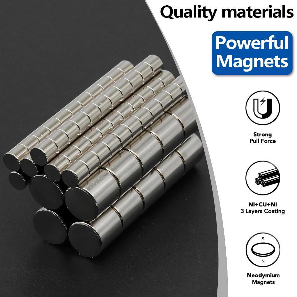 Silný neodymový magnet N35 NdfeB permanentní magnetické imanes Kulaté super silné magnetky na ledničku DIY 3x3 5x5 6x6 8x8 10x10mm