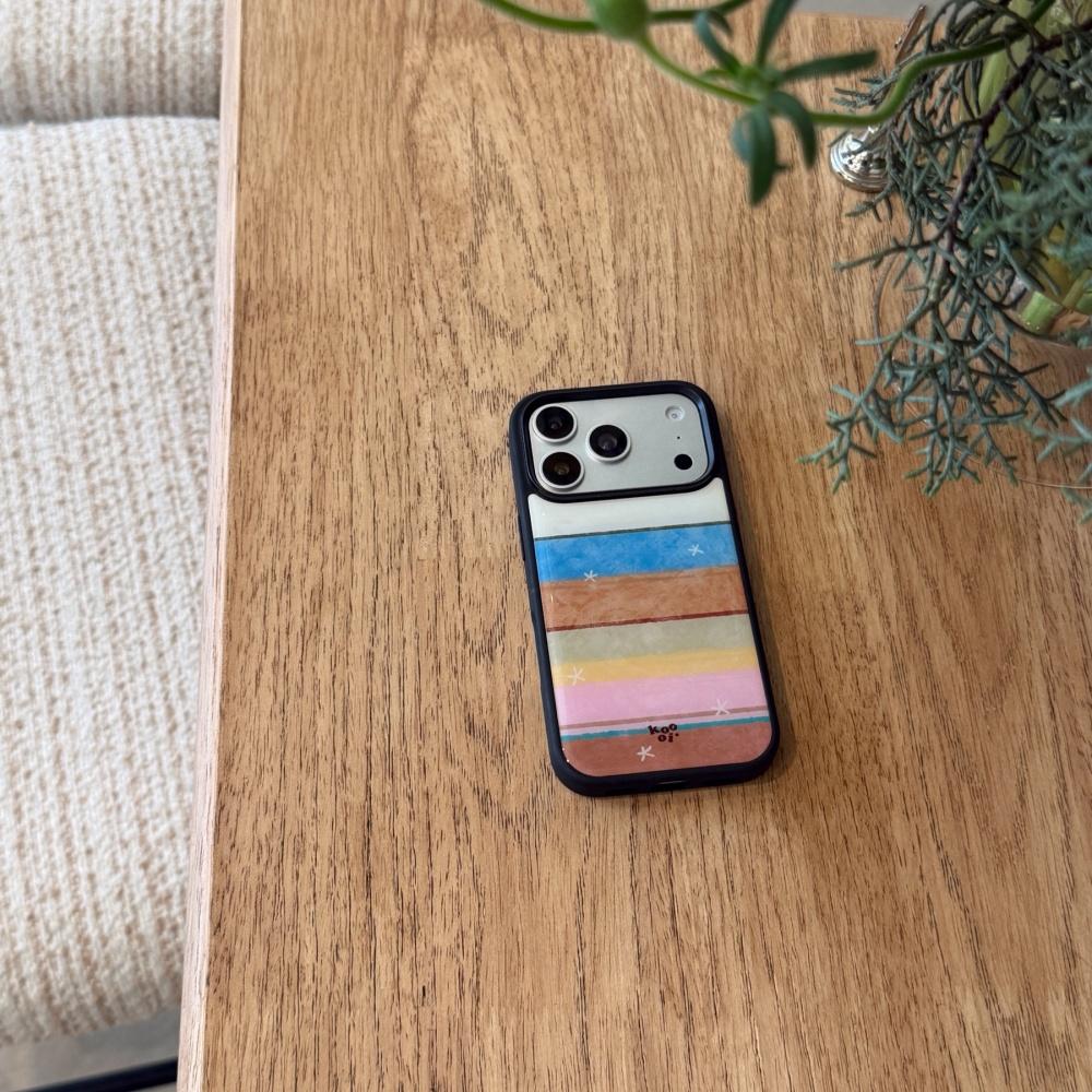 Ins Color Graffiti Striped Stars for Iphone17promax Apple 16 Phone Case 15pm New 14pro Girl Heart 17 Internet Celebrity All-inclusive