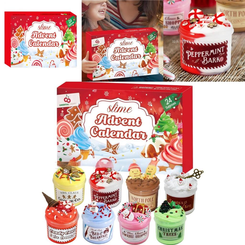 Christmas Advent Calendar 24 Days Diy Clay Cake Bucket Countdown Gift For Families And Children