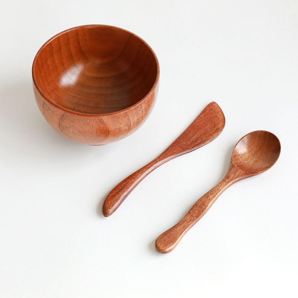Spoon SPA Beauty Supplies Wooden Mask Tools Mask Bowl Brushes Makeup Tool Kits Face Mask Mixing Bowl Set Facial Mask Tools