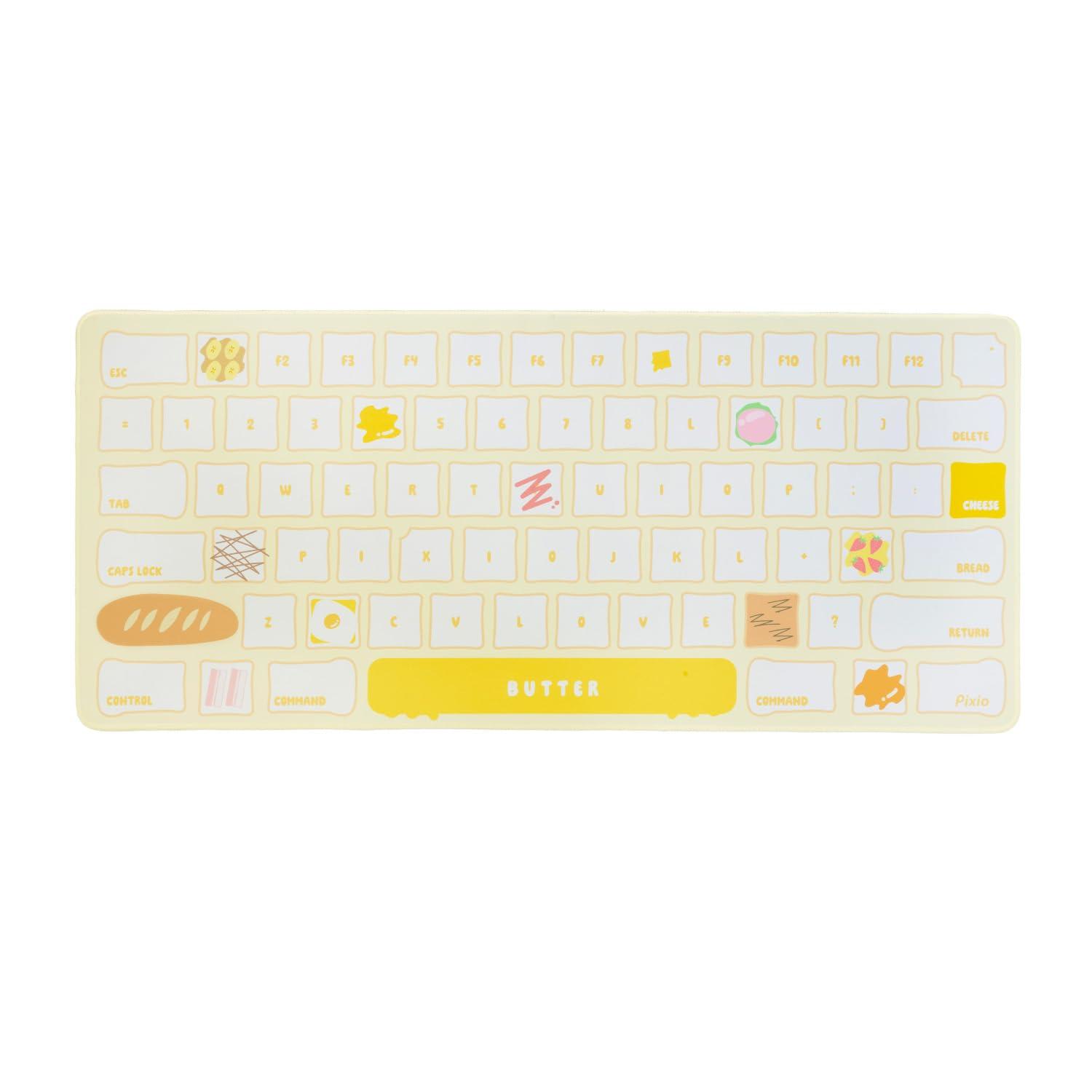 

Pixio Gaming XXL Mouse Pad with Keyboard Large Gaming Mouse Pad with Rubber Cloth PXMP037XXL Pad, Non-Slip Surface,