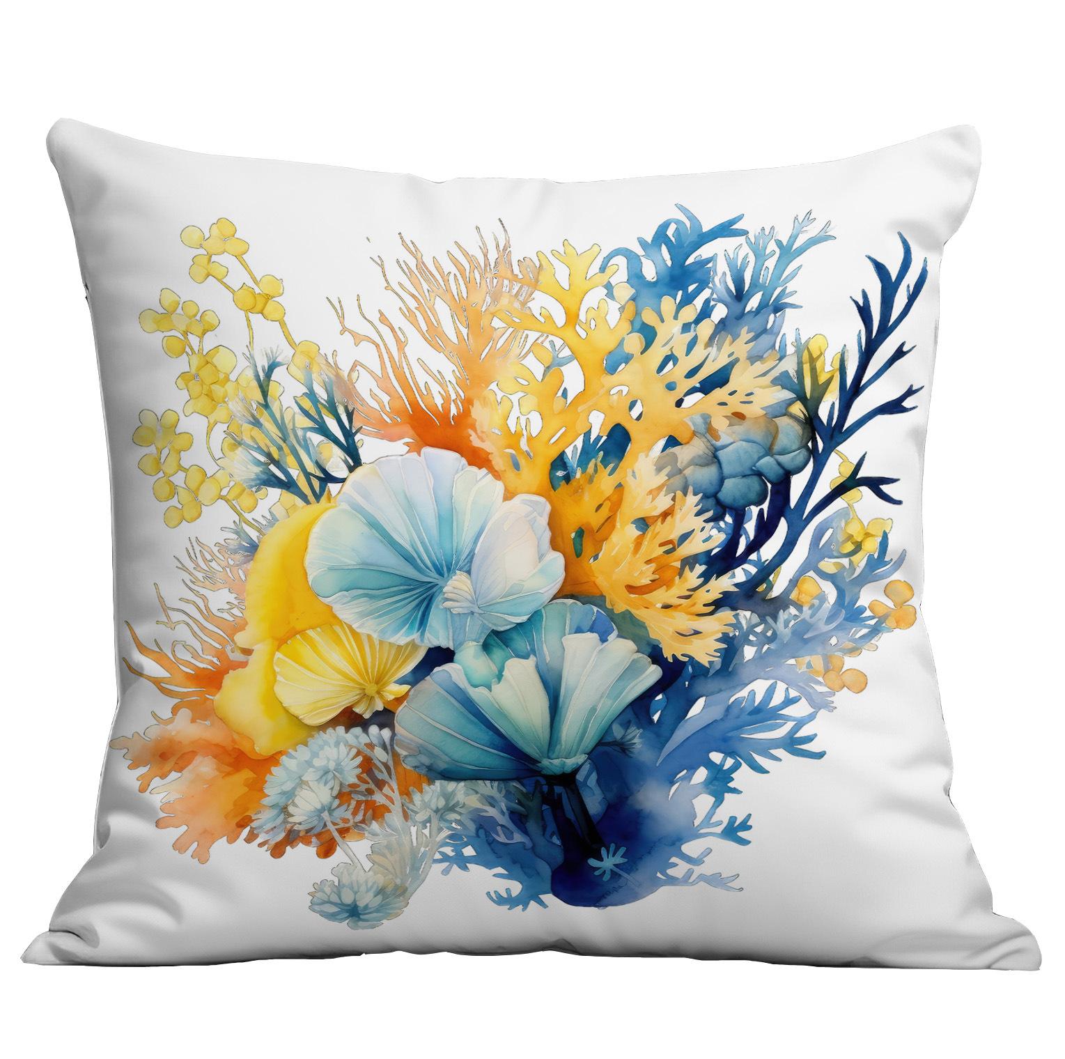 

New Animal Velvet Cloth Pillow Case Digital Printed Marine Life Pillow Pillow Premium Durable Quality Useful Practical 45 * 45Cm