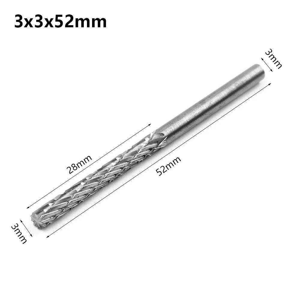 

1Pcs New 3/4/5/6mm Rotary File Finishing Metal Dual Slot Grinding Head HSS Drill Bit File Tool