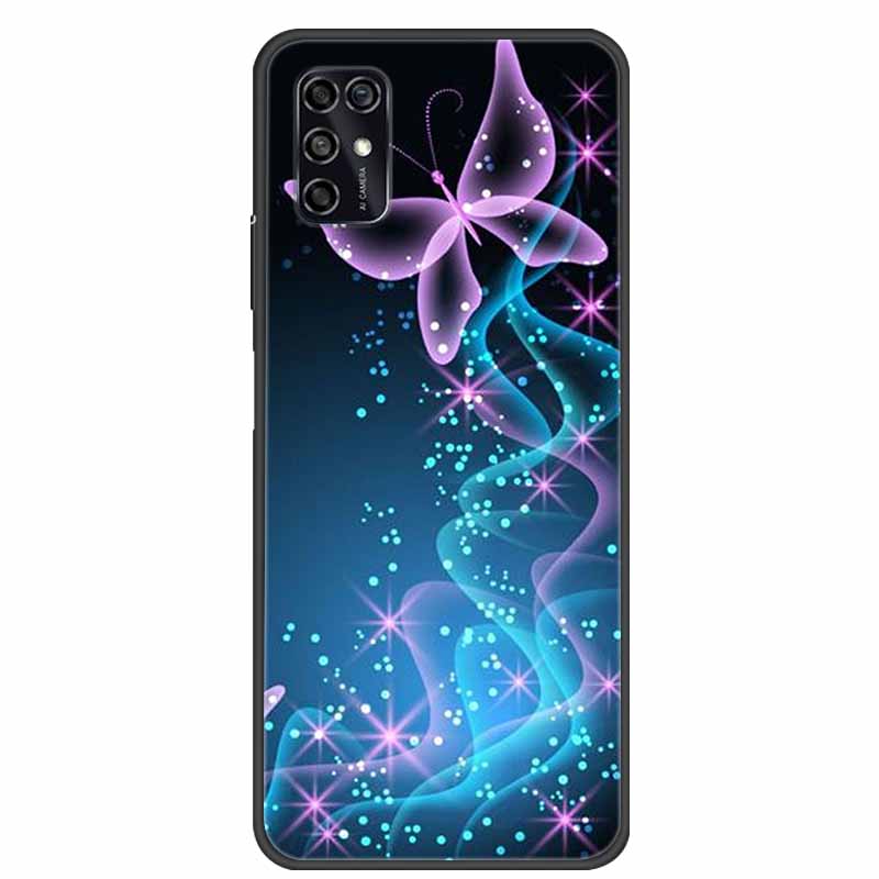 For ZTE Blade V2020 Smart Case Black Bumper Silicon TPU Soft Phone Cover Case For ZTE Blade V20 Smart 8010 Funda Cartoon Coque