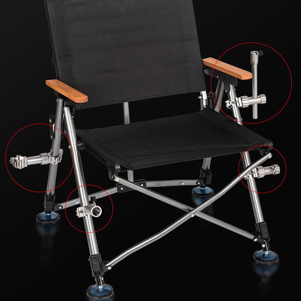 Aluminiumlegierung Turm Fischkäfig Fischköderständer Verstellbarer Angelrutenhalter Angelstuhlhalterung Schirmständerständer