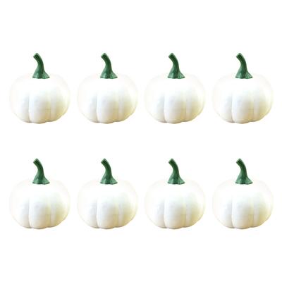 Halloween Artificial Mini Foam Pumpkin Simulation Props Party Decor 6/8/12Pc/Set
