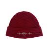 RAD FICTION Teo Handmade Western Ornament Short Beanie / Burgundy