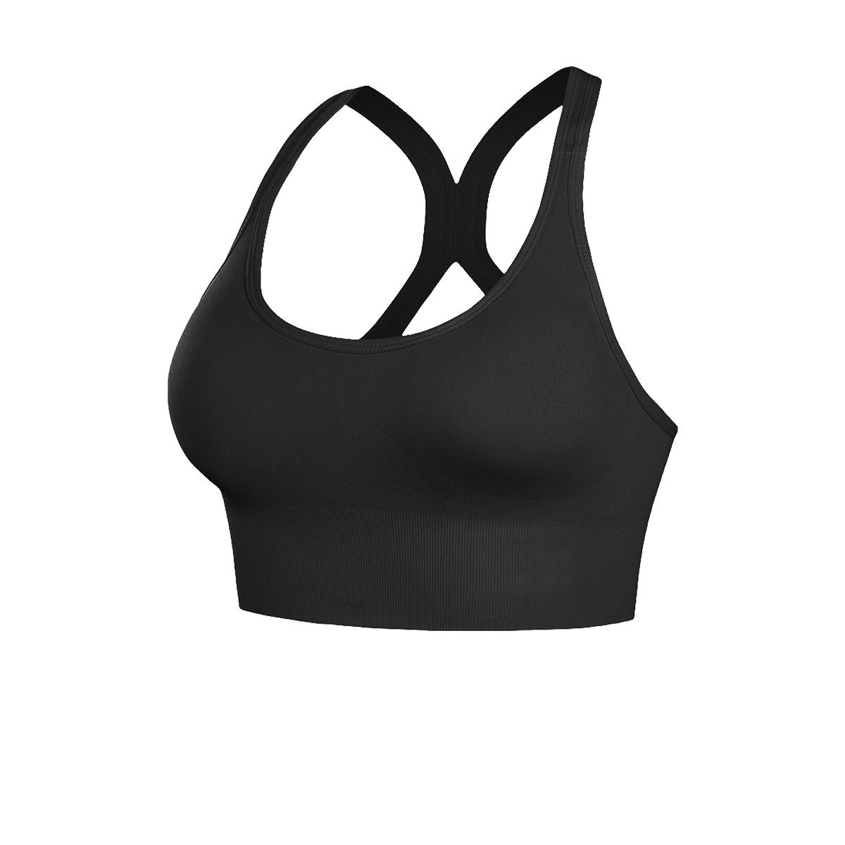 Plus Size Racerback Sports Bra 1XL чёрный
