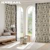 1PC NAPEARL 70-80% Blackout Degree European Retro Printed Ruffle Edge Blackout Curtain for Bedroom Living Room Home Decor