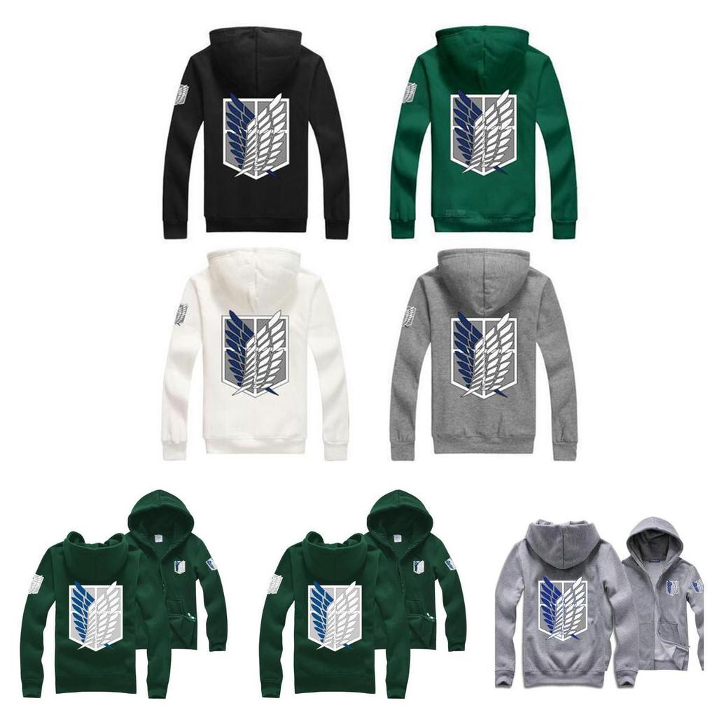 Attack Titan On Shingeki No Kyojin Cosplay Costume Hoodie Jumper Jacket Coats