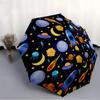 1pc Space Adventure Pattern Automatic Umbrella - 8-Rib Durable Frame, Portable Fashion Accessory & Holiday Gift yy251117130