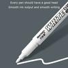 3pcs Waterproof White Permanent Paint Pen Smooth Writing Oily Marker Pen  Rock Painting