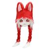 Animal Head Cats Fursuit Cut Mask Plush Cats Headgear Cats Costume for Halloween Masquerade Dress Up Cosplay Party