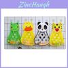 Cartoon Hanging Bath Toy Net Polyester Fiber Bathroom Storage Bag With 2 Hooks