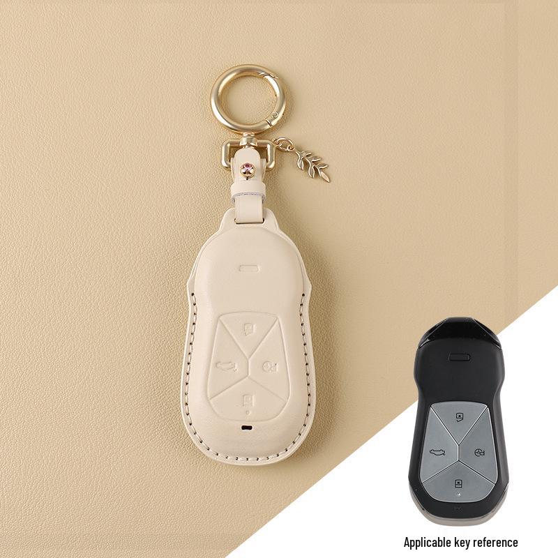 Women's Genuine Leather Bow Key Case for Xiaopeng P7 G9/G3i/P5 2022