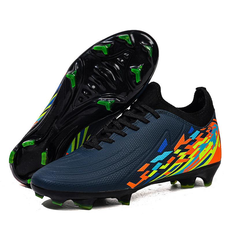Foreign trade new football shoes men's broken nails AG long nails grass grass students youth training shoes professional competition
