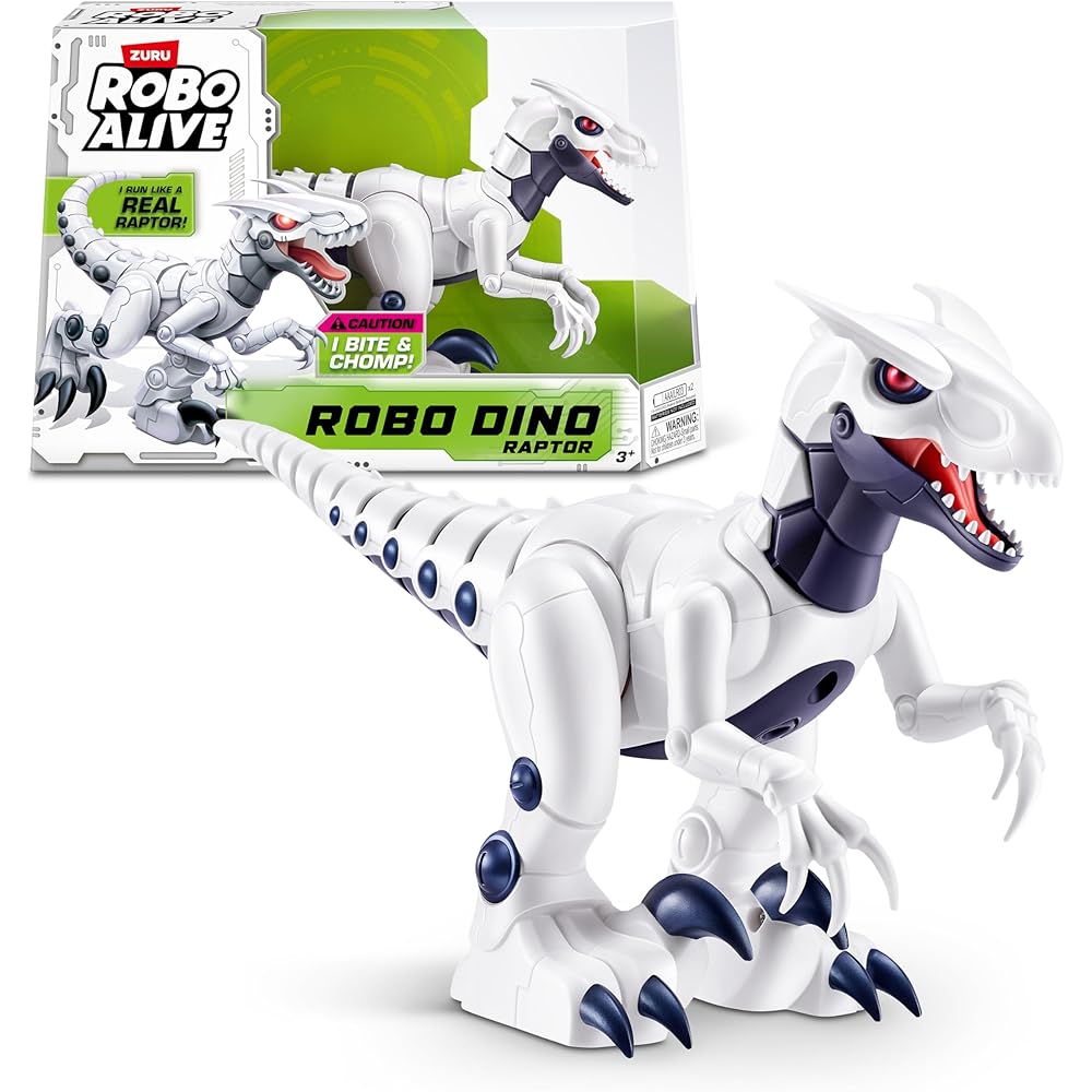 Robo Alive Standard Series 1 Raptor Realistic Moving Dinosaur Toy Green