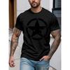 Men's Crew Neck Pullover Short Sleeve T-Shirt, Simple and Stylish, Comfortable and Breathable, Casual Sport , Fashionable