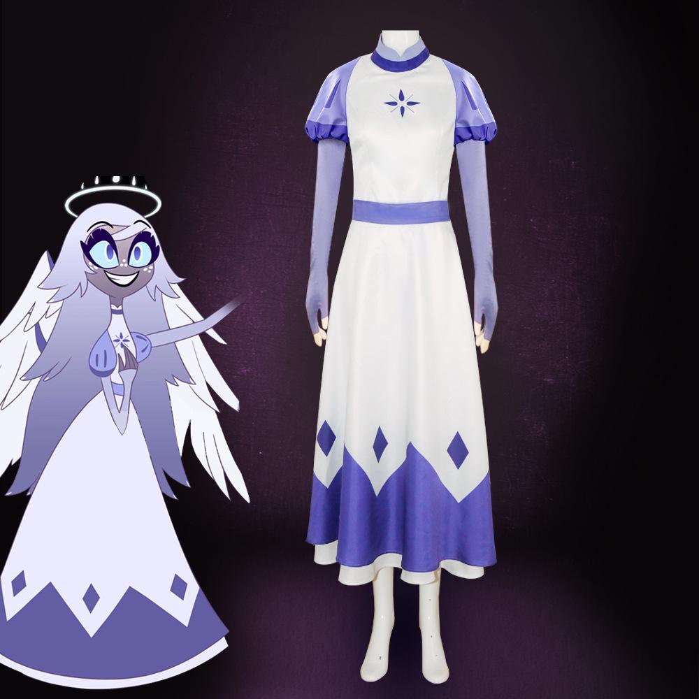 Helluva Boss Millie Six-Winged Angel Cosplay Costume: Anime-Inspired Sweet Princess Style S
