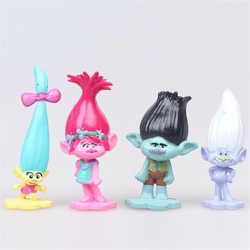 Bezaubernde Magic Hair Trollpuppen – Sammelfiguren in 12 leuchtenden Farben für Fans
