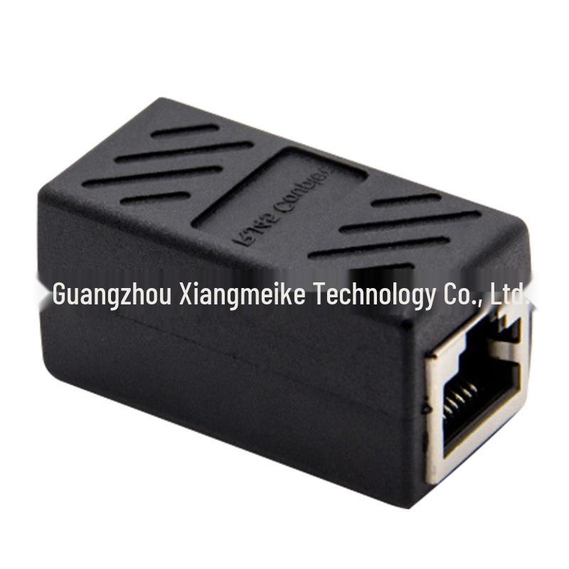 RJ45 Gigabit Network Cable Coupler Extender Adapter - Shielded Dual-Pass Straight-Through Connector