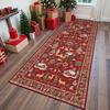 Christmas Holiday Decorative Door Mat Durable Stain Resistant Rug For Living Room Corridor Christmas Carpet Home Decor