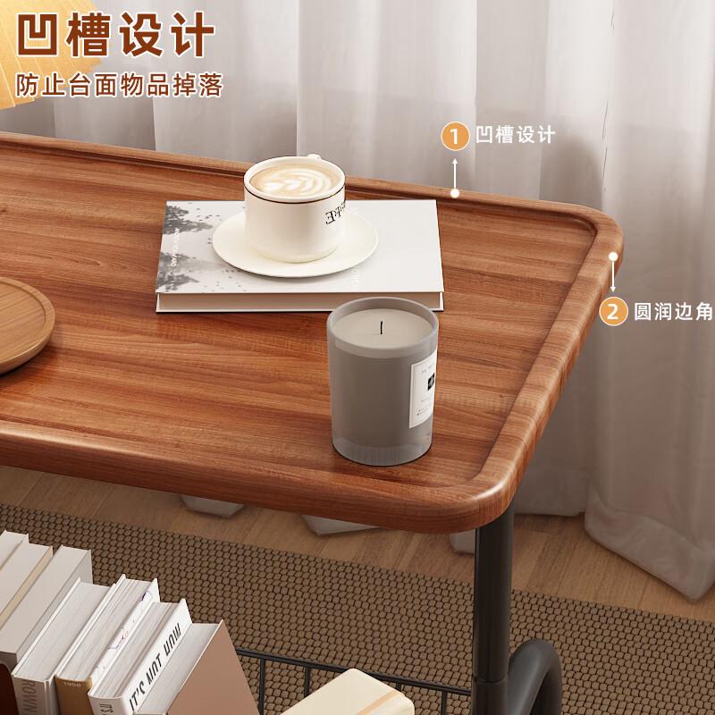 Retro, Medieval Style, Movable Sofa, Side Table, Balcony, Small Tea Table, High-end Bedside Cabinet, Small Tea Table, Small Cart