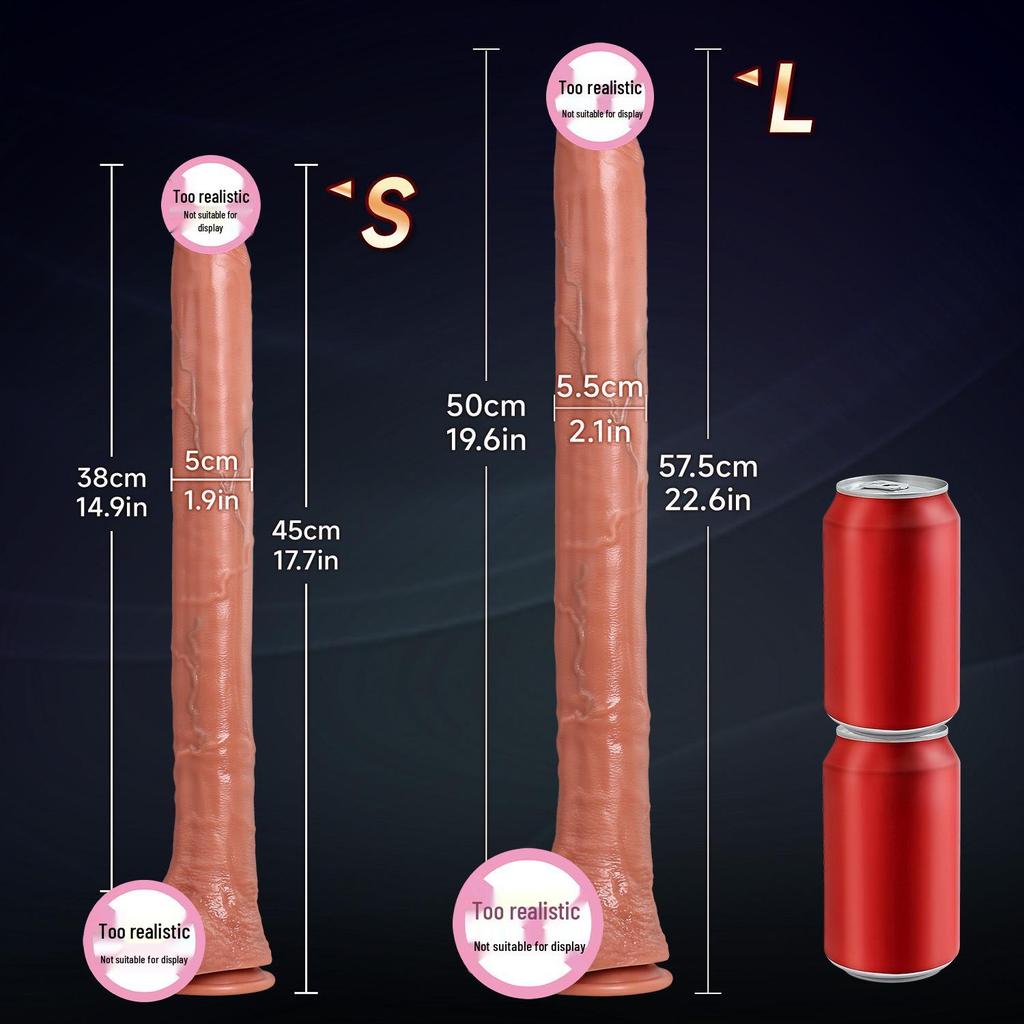 Ultra-langer Silikondildo - Weicher Flesh-Masturbator für Erwachsene für Frauen