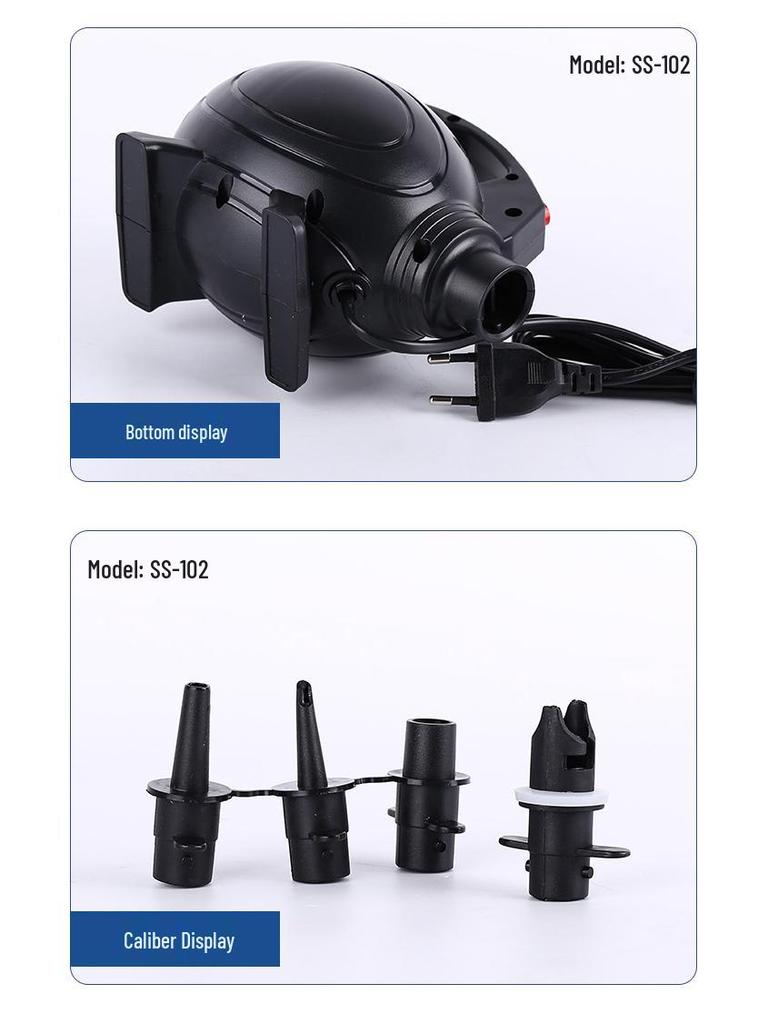 220V High-Power Inflatable Air Pump for Pool Rings, Lifebuoys, Air Mattresses, and Rubber Boats