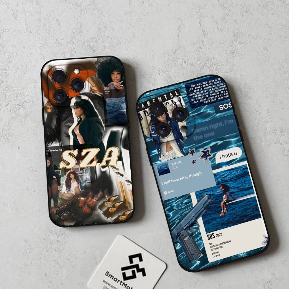 Singer SZA SOS Phone Case For IPhone 17 16 15 14 13 12 11 PRO MAX PLUS Mini TPU Soft To Skin-friendly Case